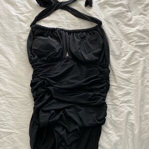 Black onepiece bathing suit